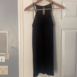 Black boho tank
